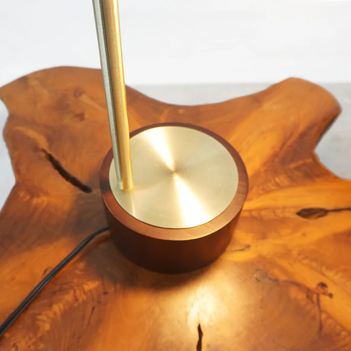 LuxeRay Simple Glass Globe Arched Table Lamp